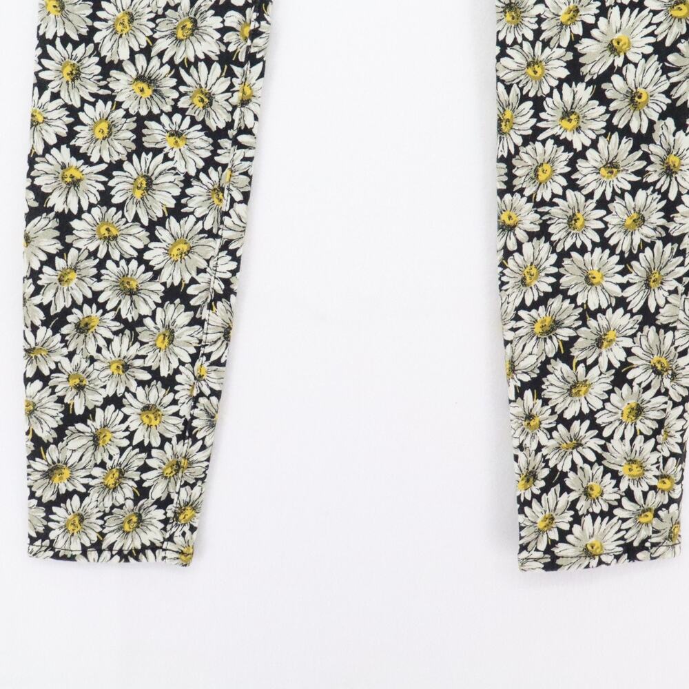 Womens 7 FOR ALL MANKIND Sz 25 Sunflower Skinny Jeans Stretch Black Yellow - Picture 12 of 12
